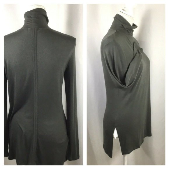 Athleta Tops - Athleta Threadlight Turtleneck Tunic Women's Size XS Lightweight Knit Olive